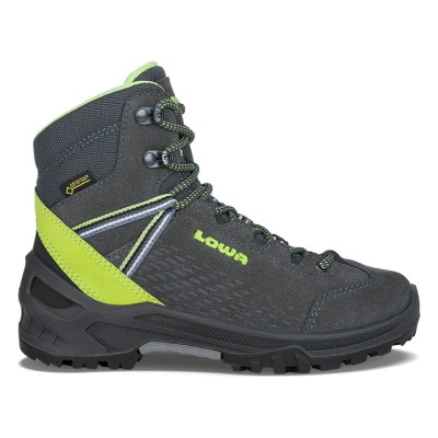 Lowa Ledro GTX Mid Kids Gri Inchis / Verzi Deschis - Cizme Copii - Romania YQ668C10